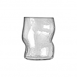 Ποτήρι Νερού Γυάλινο Διάφανο Distorted 250ml-7x7x9,3εκ. Estia 07-36805