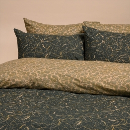 Ζεύγος Μαξιλαροθήκες Polycotton 50x70εκ. Wang Πετρόλ Casual Line Mini Melinen 20004301