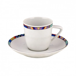 Σετ 6τμχ Φλυτζάνια Καφέ Πορσελάνης Bianca WM Collection 100ml N30593
