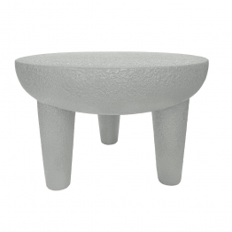 Σκαμπώ Polyresin Λευκό ESPIEL 51x35,5εκ. VOS110