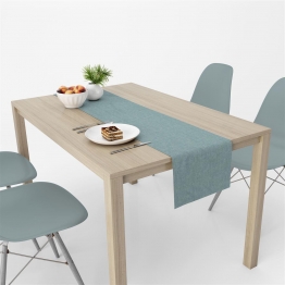 Runner Μονόχρωμο Polycotton Αλέκιαστo 40x180εκ. Panama Petrol DimCol