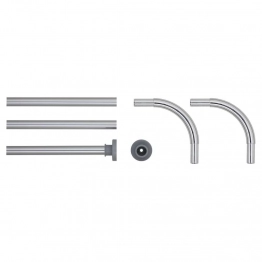 Βραχίονας Μπάνιου Γωνιακός Σετ 3τμχ Αλουμινίου Chrome 2x90εκ. Sealskin 275559018