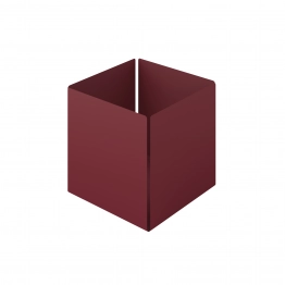 Θήκη Οργάνωσης Ανοξείδωτη Matt Bordeaux Pam & Co 13x13x13εκ. 118-153