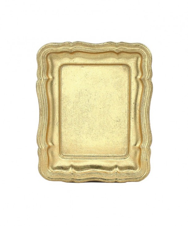 Δίσκος Ξύλινος-Polyresin PAPSHOP 16,5x13εκ. KI20