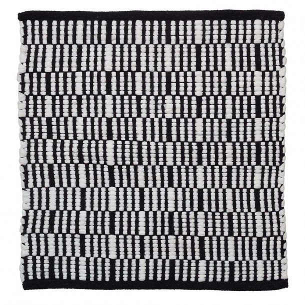 Ταπέτο Μπάνιου Αντιολισθητικό Polycotton 60x60εκ. Bandra Black Sealskin 800106