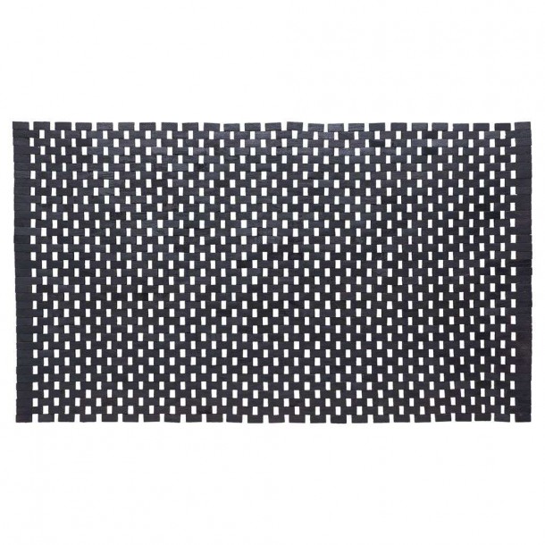 Ταπέτο Μπάνιου Teak(Ξύλινο) 52x90εκ. Woodblock Black Sealskin 800125