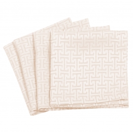 Σετ 4τμχ Πετσέτες Κουζίνας Polyester 40x40εκ. Essential 3009 Ivory Greenwich Polo Club