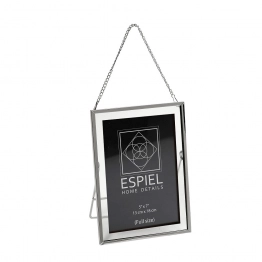 Κορνίζα Μεταλλική Ασημί ESPIEL 20x25εκ. FAM720