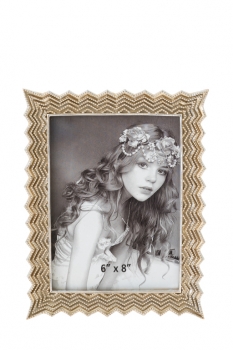 Κορνίζα Polyester Με Μπίλιες Σαμπανί 15x20εκ. Zen Collection 24.24.49879