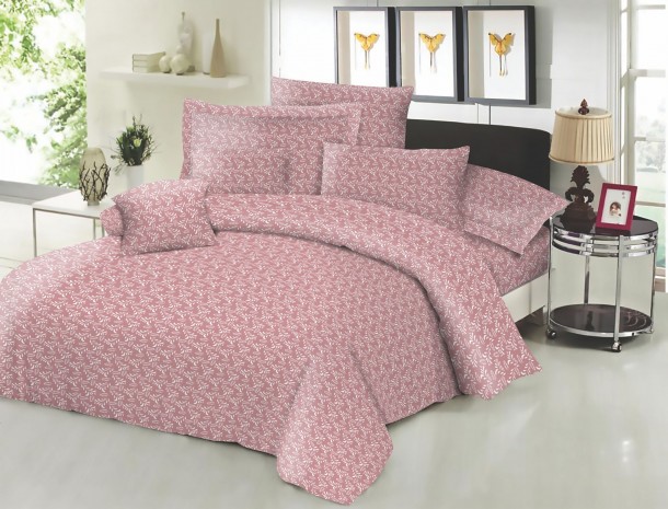 Ζεύγος Μαξιλαροθήκες Polycotton Εμπριμέ 50x70εκ. Fern Rotten Apple Komvos Home 7000139-50