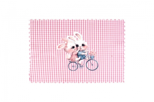 Σουπλά Παιδικό Polyester 35x50εκ. Best Friends 34 Ροζ DimCol
