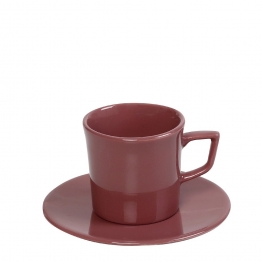 Φλυτζάνι Espresso Stoneware Pomegranate Dusty Pink Essentials ESPIEL 100ml OWD105K6