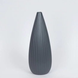 Βάζο Κεραμικό Ανθρακί 13x36εκ. ESTHETI 752-20396