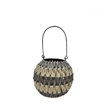 Φανάρι Bamboo Με Δοχείο Για Ρεσώ ESPIEL 11x23x21εκ. NAF119