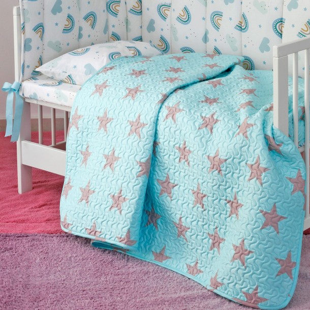 Κουβερλί Microfiber Κούνιας 110x160εκ. Star Boy Melinen 2000040000