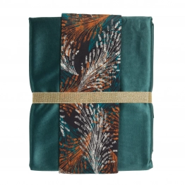 Σετ 2τμχ Τραπεζομάντηλο & Runner Polyester 140x180εκ./45x180εκ. Kitchen 0865 Green Das Home