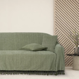 Ριχτάρι Chenille Διθέσιος 180x250εκ. Throws Line 0273 Olive Das Home