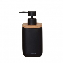 Ντισπένσερ Κεραμικό 200ml-7,6x7,6x17εκ. Mind Black Sealskin 800055