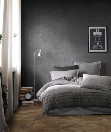 Σετ Σεντόνια 3τμχ Polycotton Μονά 160x240εκ. Shades Of Grey 485 Grey DimCol