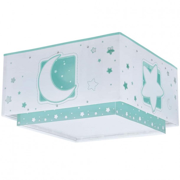 Φωτιστικό Οροφής Πλαφονιέρα Moonlight Green 30x16,5εκ. ANGO 63236H