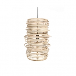 Φωτιστικό Οροφής Rattan Natural iliadis Φ38x50εκ. 85172