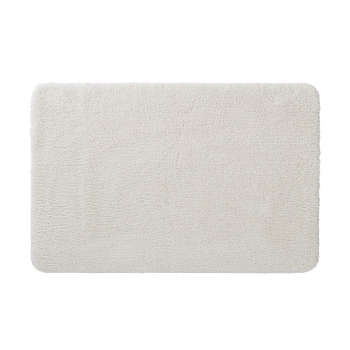 Ταπέτο Μπάνιου Αντιολισθητικό Polyester 60x90εκ. Cosima Off-White Sealskin 800632