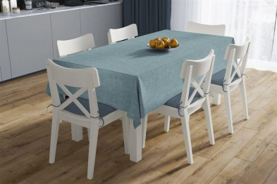 Καρές Μονόχρωμος Polycotton Αλέκιαστος 90x90εκ. Panama Petrol DimCol