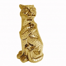 Διακοσμητική Τίγρης Κεραμική Χρυσή Art Et Lumiere 13,5x11,5x30,5εκ. 10507