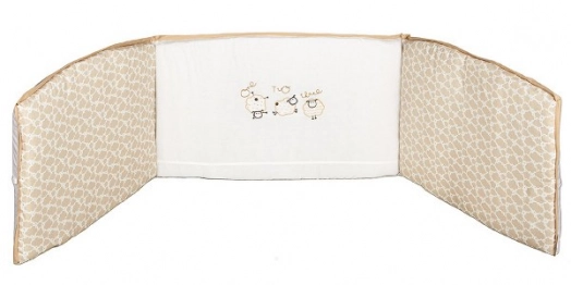 Πάντα Κούνιας Βαμβακερή 35x195εκ. Sheep Εκρού 70293