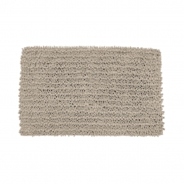Ταπέτο Μπάνιου Polyester Shaggy Taupe Estia 80x50x3εκ. 02-20750