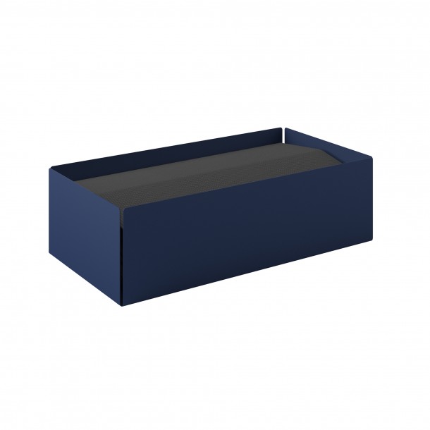 Θήκη Για Χειροπετσέτες Ανοξείδωτη Matt Navy Blue 25x13x7,5εκ. Pam & Co 121-203