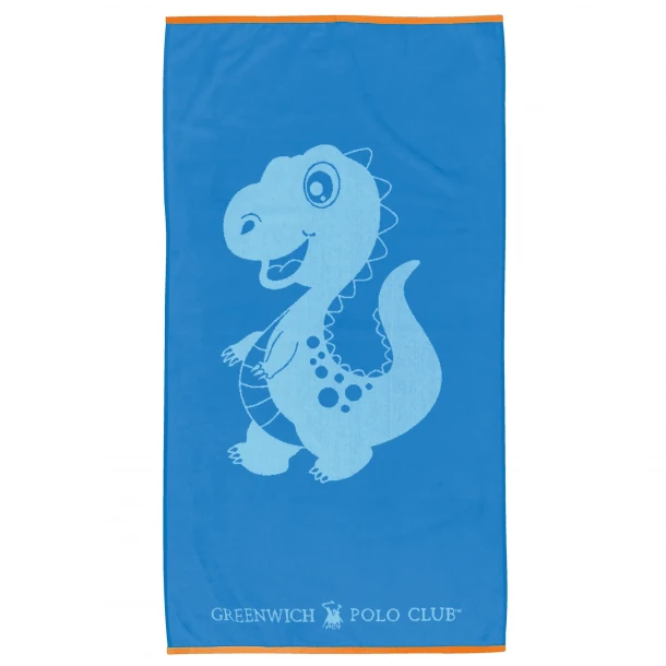 Πετσέτα Θαλάσσης Βαμβακερή 70x140εκ. Junior 4076 Μπλε Greenwich Polo Club