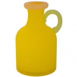 Βάζο Χειροποίητο Γυάλινο Κίτρινο 14x6x20εκ. iliadis 90116