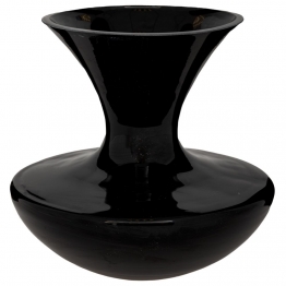 Βάζο Γυάλινο Μαύρο 32x30εκ. iliadis 91985