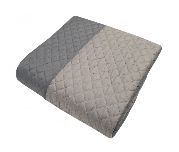 Κουβερλί Microfiber Ultrasonic Extra Υπέρδιπλο 240x260εκ. Γκρι-Ανοιχτό Γκρι Le Blanc 7015003-3