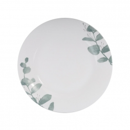 Πιάτο Ρηχό Φαγητού Γυάλινο Green 25,5εκ. Leaf Eaton ME25031525