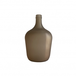 Διακοσμητικό Βάζο Μπουκάλι Γυάλινο Καφέ Ματ 18x30εκ. Vetro MSA 20-31-892