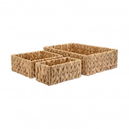 Σετ 3τμχ Καλάθι Οργάνωσης Υακίνθου Florana 36x24x10εκ./20x20x8,5εκ./20x11x8,5εκ. Estia 02-27964