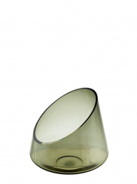 Κηροπήγιο Χειροποίητο Φυσητό Γυαλί Γκρι 19,8x19εκ. Zen Collection 25.43.52132