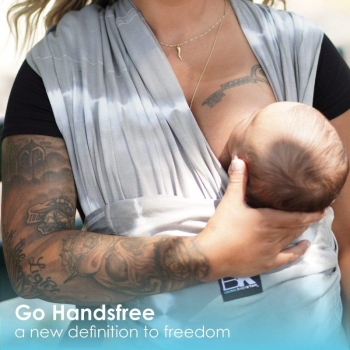 Μάρσιπος Βαμβακερός Extra Small Tie Dye Graphite Grey Baby K’tan BKBC-TD-GG-XS