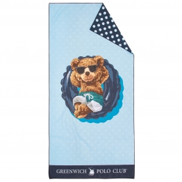 Πετσέτα Θαλάσσης Microfiber 70x140εκ. Junior 4043 Μπλε Greenwich Polo Club