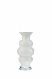 Βάζο Χειροποίητο Γυάλινο Λευκό 14,5x30εκ. Zen Collection 24.32.49833