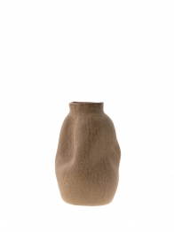 Βάζο Κεραμικό Μπεζ 14x12,5x20,5εκ. Zen Collection 24.19.50005