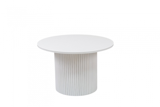 Τραπεζάκι Στρογγυλό Λευκό 70x45εκ. Zen Collection 24.13.50252
