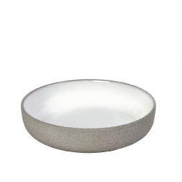 Πιάτο Βαθύ Φαγητού Stoneware Sandy White ESPIEL 20,5x4,5εκ. GMT432K3