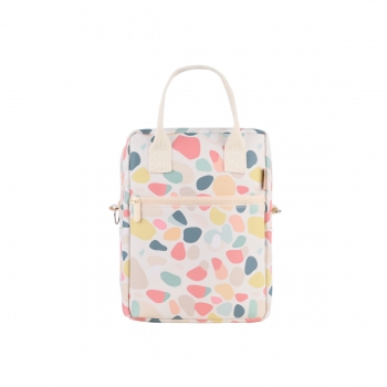 Τσάντα Φαγητού Ισοθερμική PVC Leather Hue Pebbles 7lt-20x14x27εκ. Save The Aegean Estia 01-32944