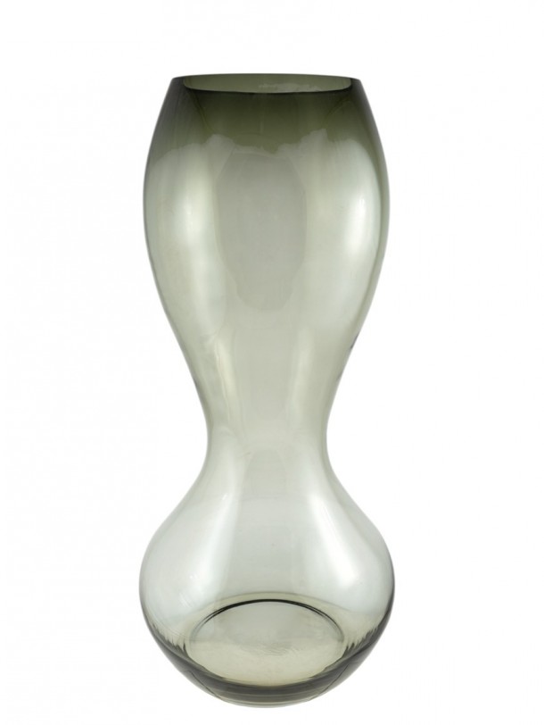 Βάζο Χειροποίητο Φυσητό Γυαλί Γκρι 23x30εκ. Zen Collection 25.43.52118