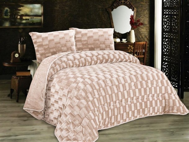 Κουβερτοπάπλωμα Fleece Υπέρδιπλο 220x240εκ. 1940 Mocha DimCol