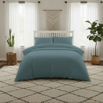 Σεντόνι Μεμονωμένο Βαμβακοσατέν King Size 270x270εκ. Dark Aqua Lavish Satin Line Melinen 20005602