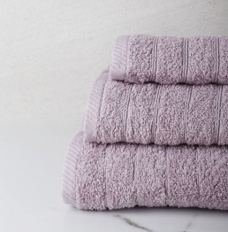 Σετ Πετσέτες 3τμχ Βαμβακερές Bonzai Dusty Pink SB HOME